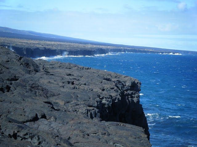 Lava coastline