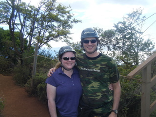 Geared up for the zipline